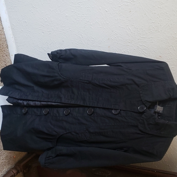 JouJou black women's trench coat - Picture 1 of 3